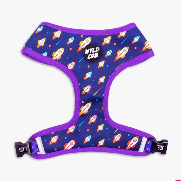 WYLD CUB pocket rocket reversible dog harness, leash, poop bag holder set - Picture 3 of 6